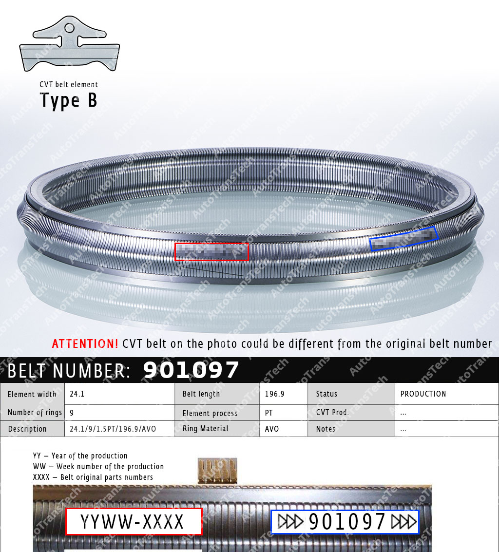 Ремень CVT 901097