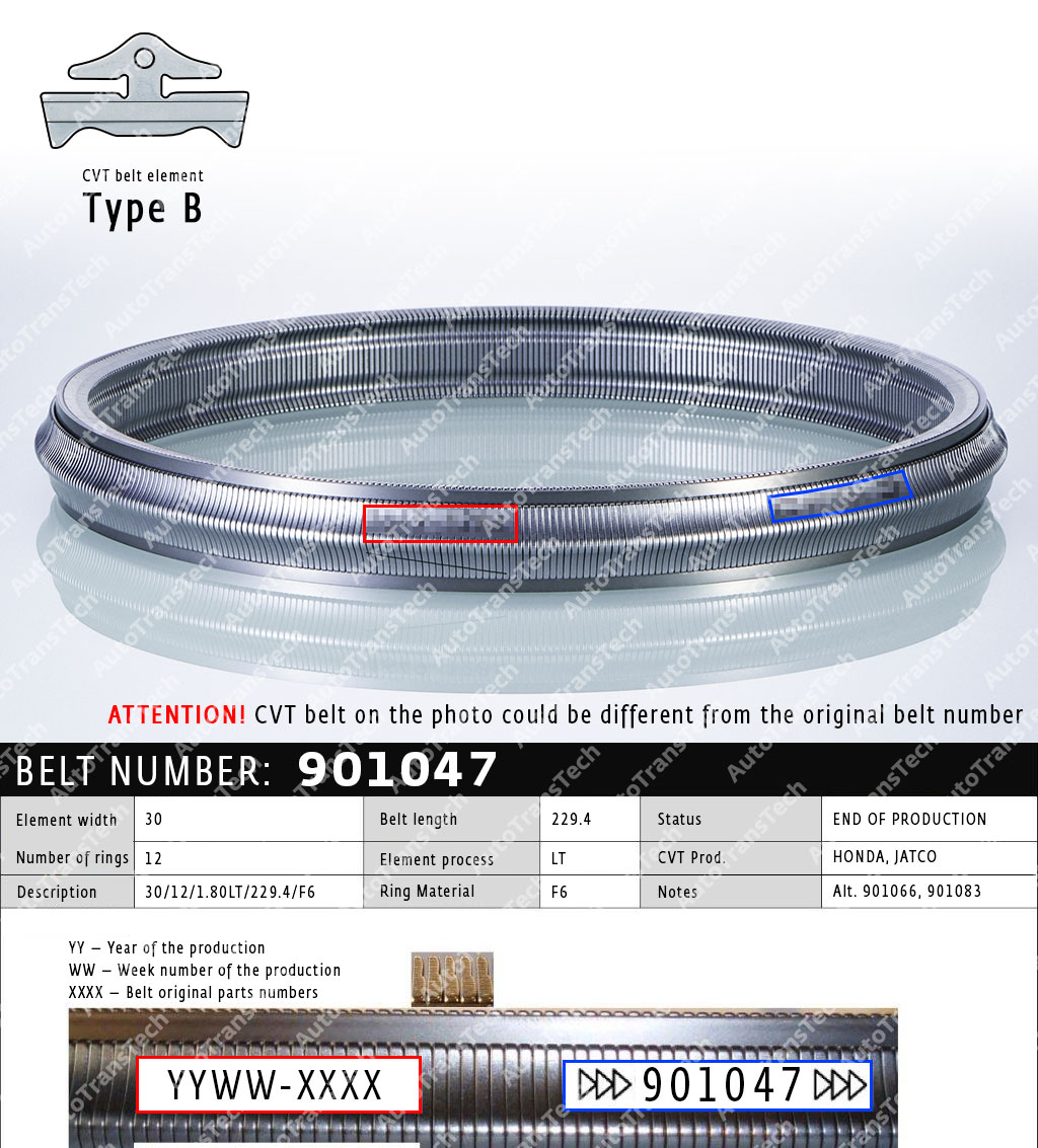 Ремень CVT 901047