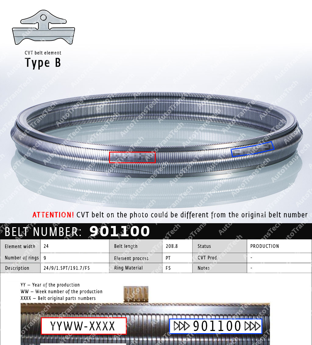 Ремень CVT 901100