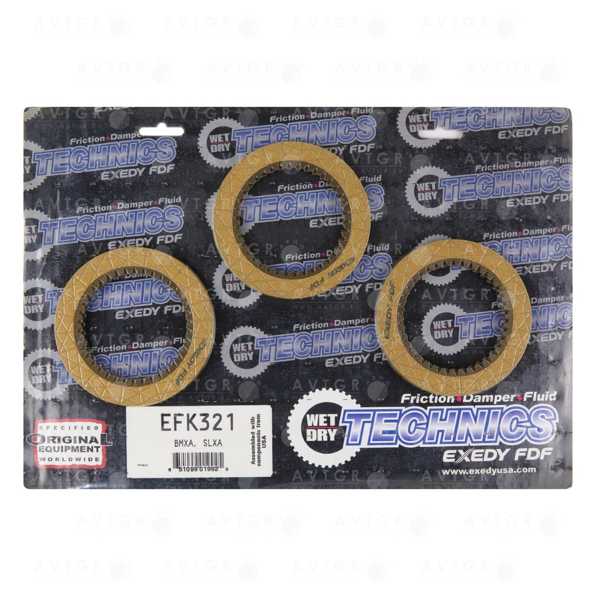 Комплект фрикционных дисков EFK321