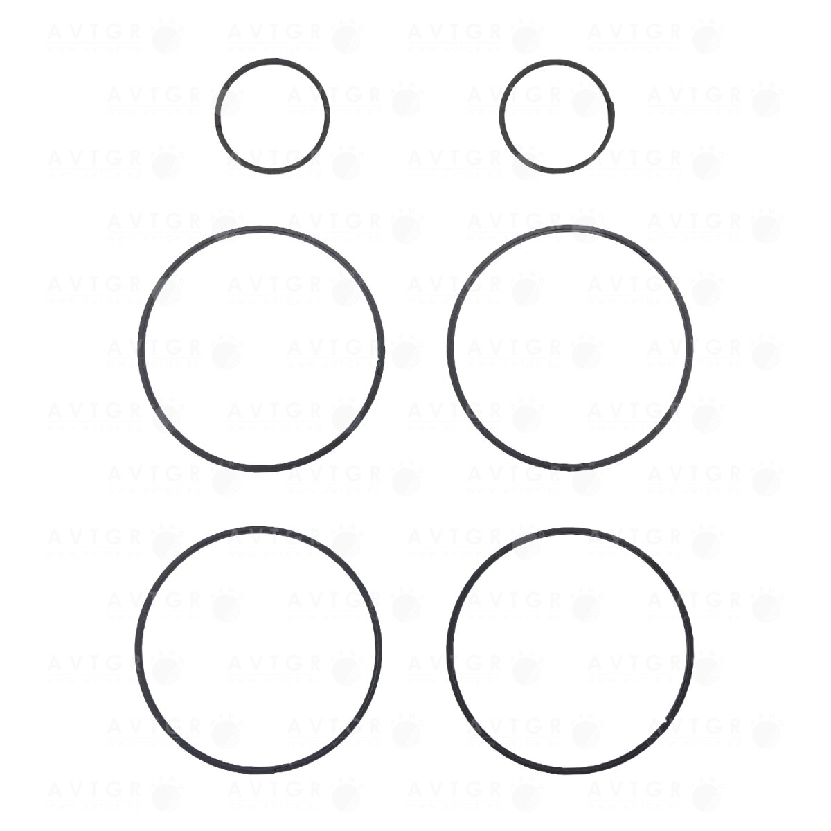 Комплект тефлоновых колец 3569
