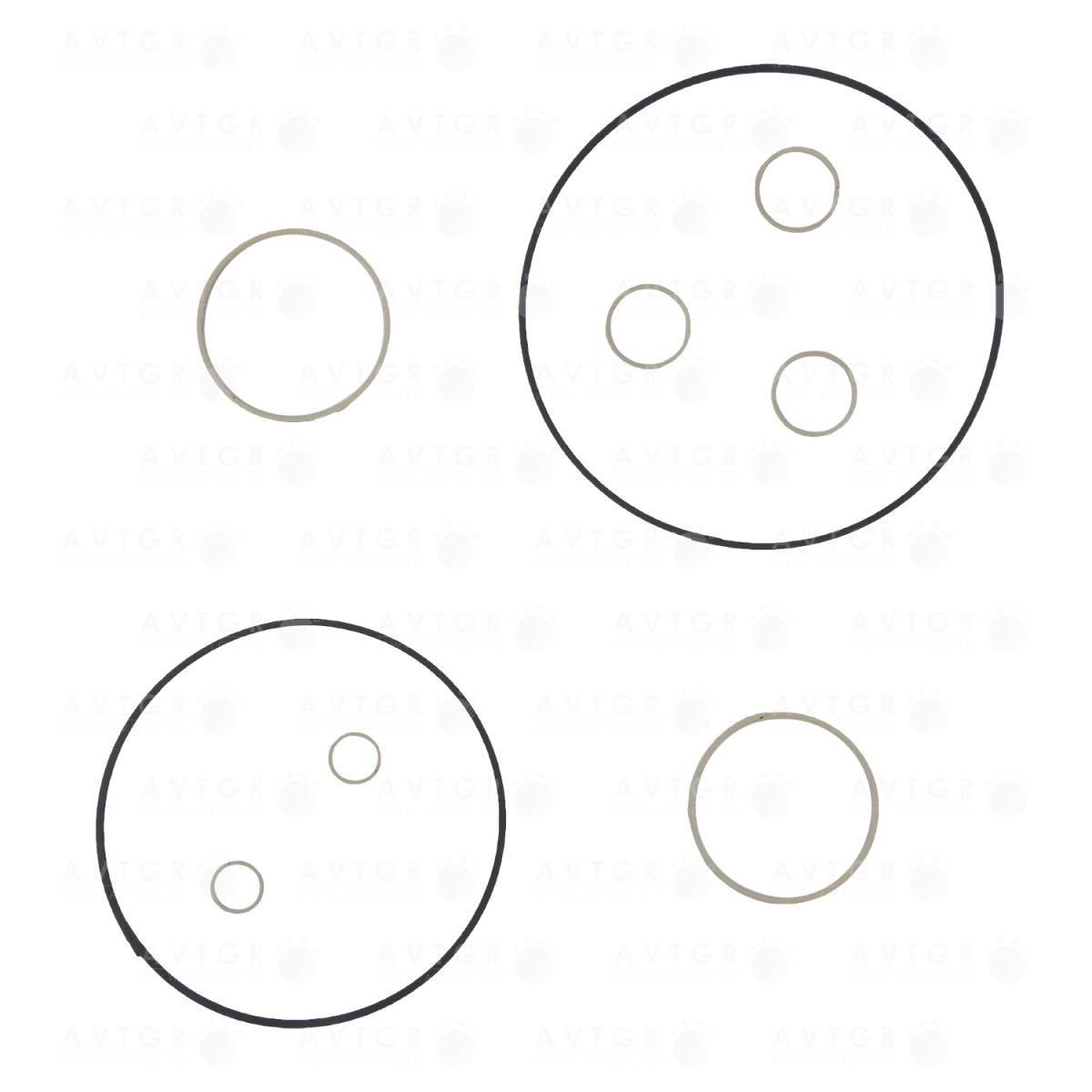 Комплект тефлоновых колец 3587