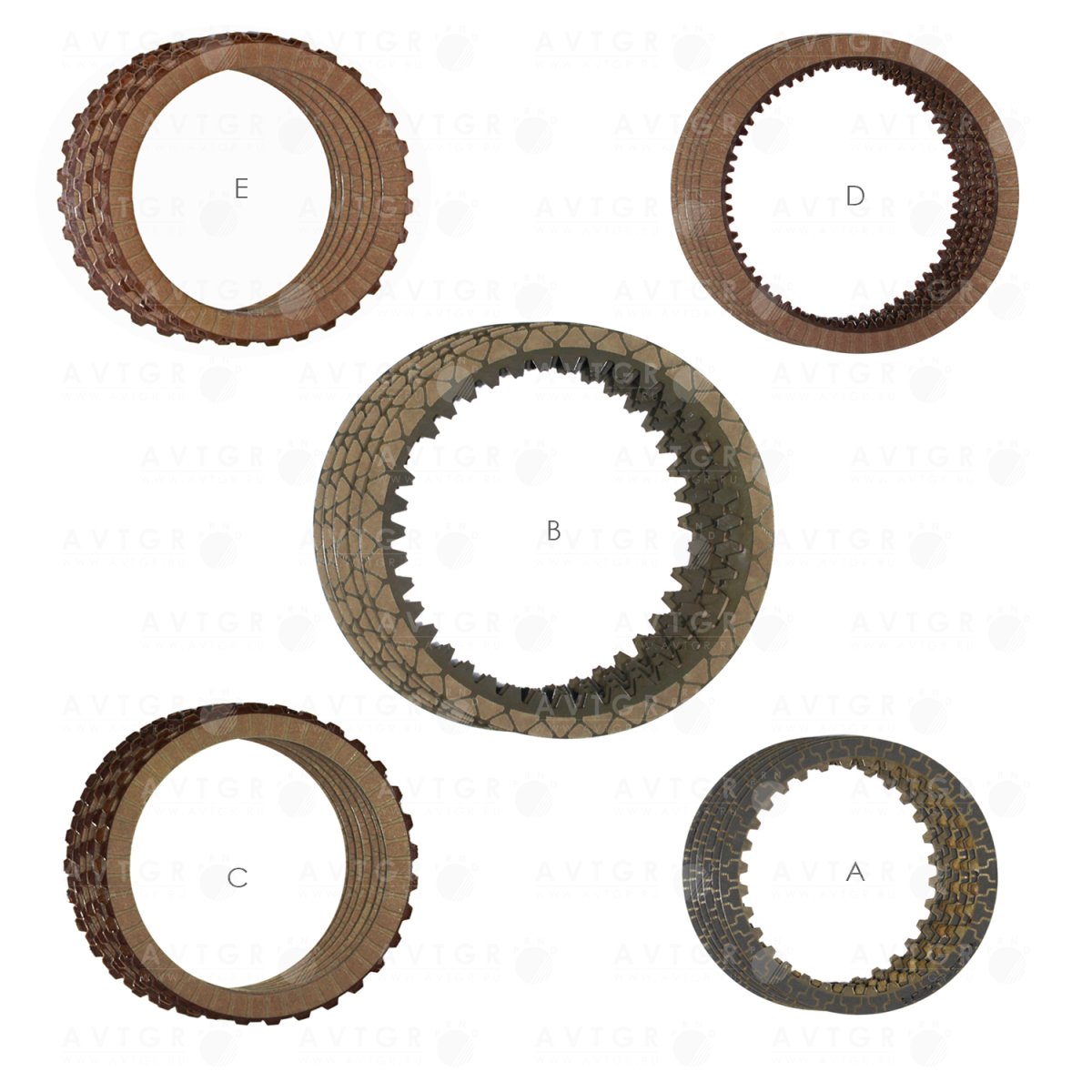 Комплект фрикционных дисков 1087298410