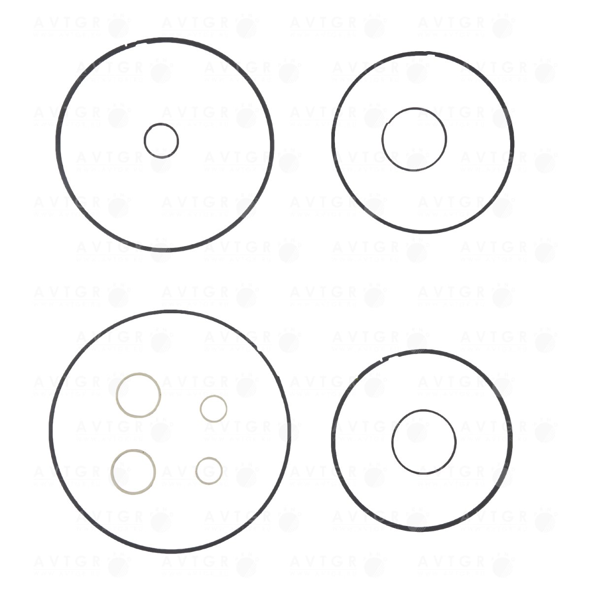 Комплект тефлоновых колец 3586