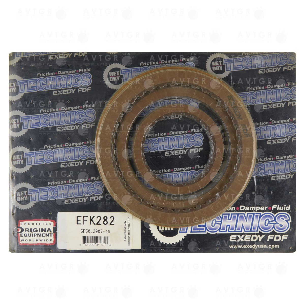 Комплект фрикционных дисков EFK282